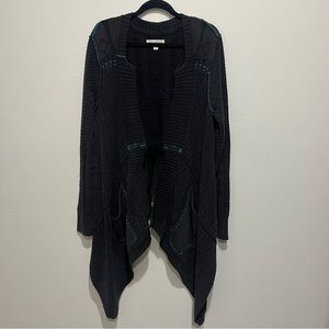 IDYLLWIND by Miranda Lambert Womens Navy cardigan Size XL sweater Waterfall